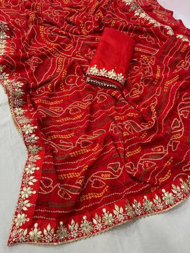 Vinayak traditional bandej saree market